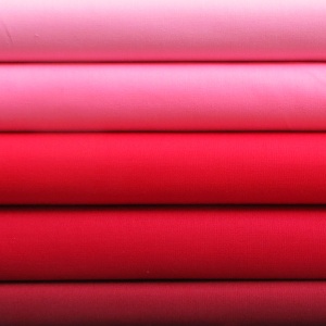 Solids reds & pinks 5 fat quarter pack