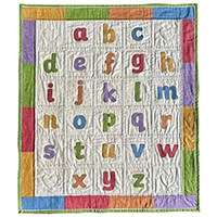 Alphabet cot quilt pattern