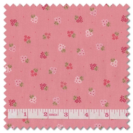 Amelia - sprig pink (per 1/4 metre)