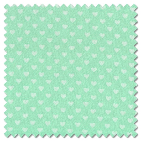 Hearts - tonal green (per 1/4 metre)