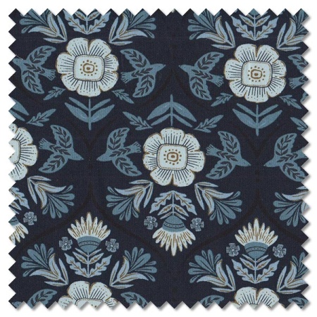 Folk & Lore - flight of fancy damask peacoat (per 1/4 metre)