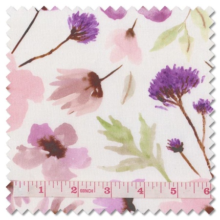 Blooming Lovely - posy cream (per 1/4 metre)