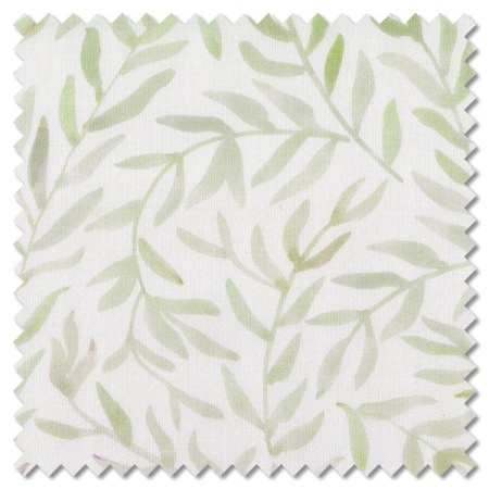 Blooming Lovely - greenery cream (per 1/4 metre)