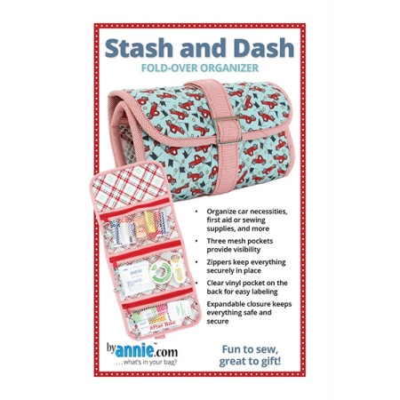 By Annie Stash and Dash Fold-over Organiser bag pattern