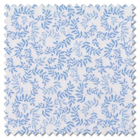 Chalki - soft blue olive branch (per 1/4 metre)