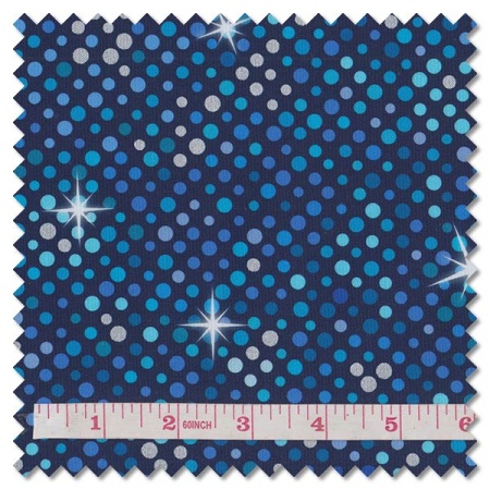 Disco! - blue big glitter (per 1/4 metre)