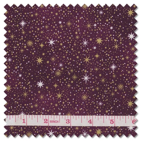 Enchanted Christmas - celestial port (per 1/4 metre)