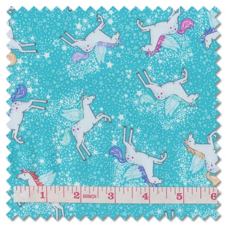 Fairy Dust - unicorn turquoise (per 1/4 metre)