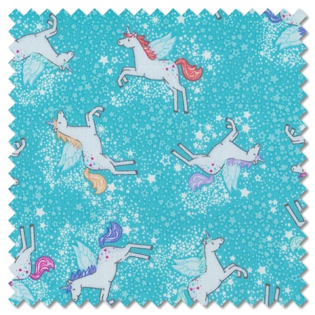 Fairy Dust - unicorn turquoise (per 1/4 metre)