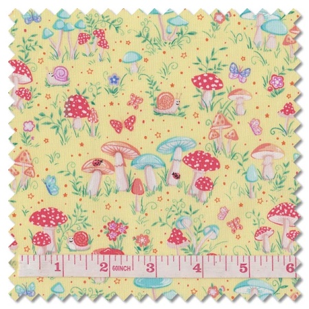 Fairy Dust - toadstool lemon (per 1/4 metre)