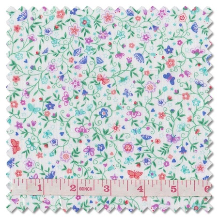 Fairy Dust - flower trail white (per 1/4 metre)