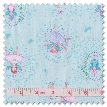 Fairy Dust - friends turquoise (per 1/4 metre)