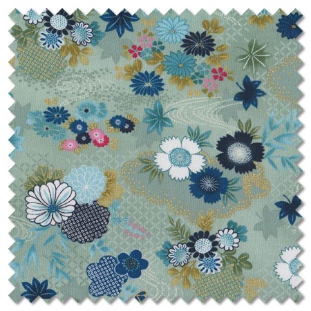 Kasumi - harmony teal (per 1/4 metre)