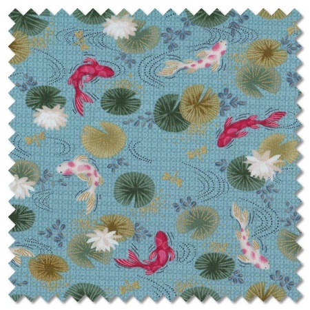 Kasumi - koi light blue (per 1/4 metre)