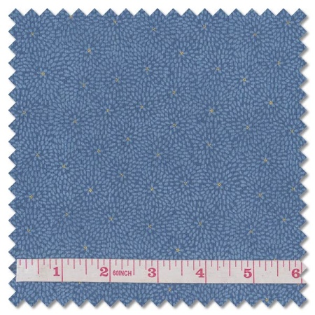 Kasumi - kiku blue (per 1/4 metre)