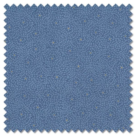 Kasumi - kiku blue (per 1/4 metre)