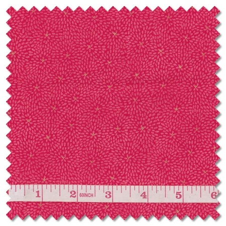 Kasumi - kiku red (per 1/4 metre)