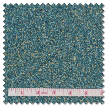 Kasumi - gilt teal (per 1/4 metre)