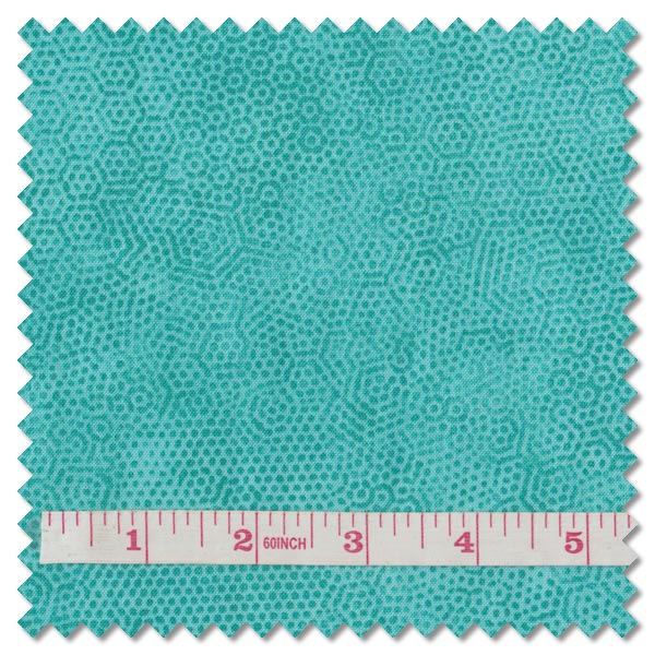 Makower Dimples 1867-T17 robin's egg patchwork fabric