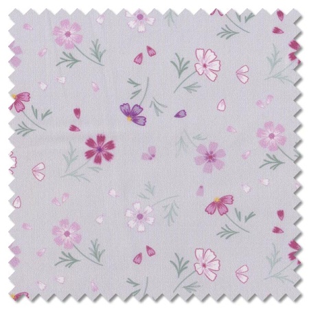 The Pressed Flowers - floral affections mink (per 1/4 metre)