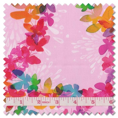 Playgrounds - butterfly swirl pink (per 1/4 metre)