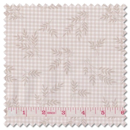 Plain and Simple - wheat gingham ivory (per 1/4 metre)