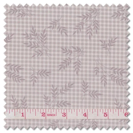 Plain and Simple - wheat gingham cocoa (per 1/4 metre)