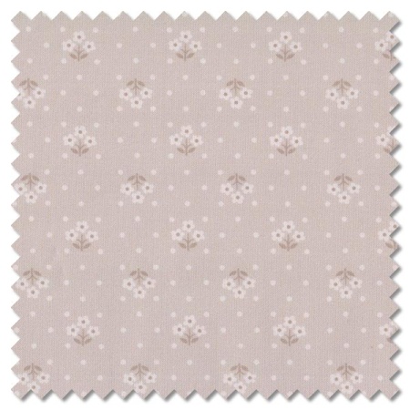 Plain and Simple - tri flower tan (per 1/4 metre)