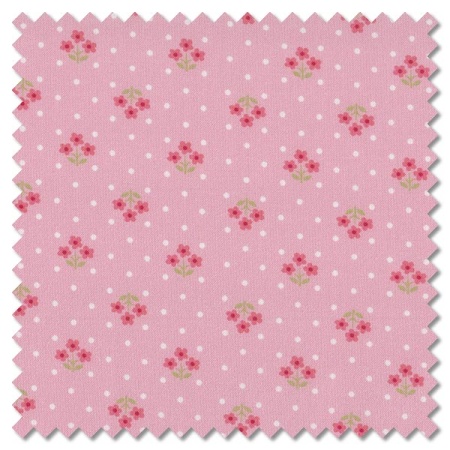 Plain and Simple - tri flower blush (per 1/4 metre)