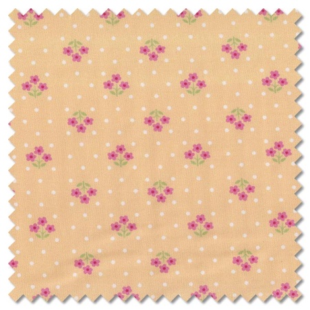 Plain and Simple - tri flower yellow (per 1/4 metre)