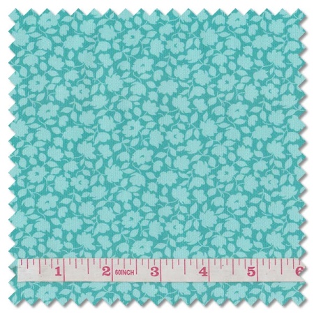 Plain and Simple - silhouette turquoise (per 1/4 metre)