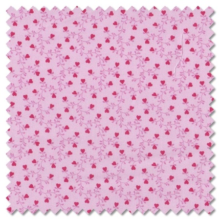 Plain and Simple - heart vine pink (per 1/4 metre)