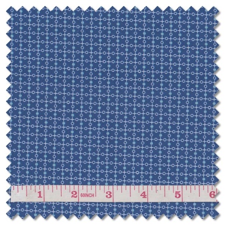 Plain and Simple - tic tac toe navy (per 1/4 metre)