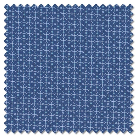 Plain and Simple - tic tac toe navy (per 1/4 metre)