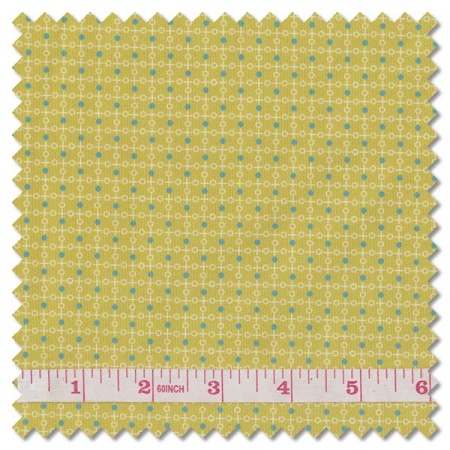 Plain and Simple - tic tac toe lime (per 1/4 metre)