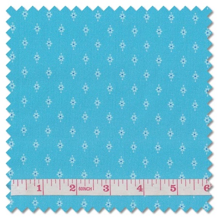 Plain and Simple - flower pin aquamarine (per 1/4 metre)