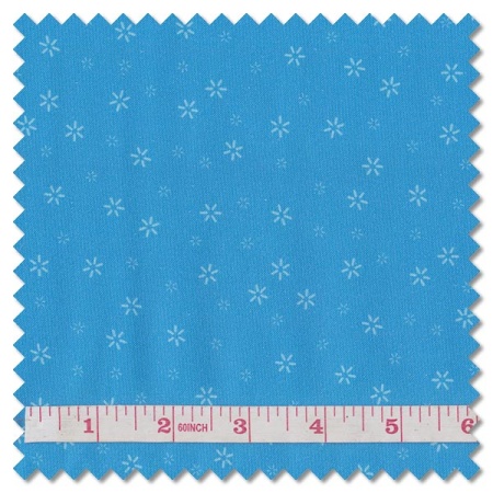 Plain and Simple - blossoms lake blue (per 1/4 metre)