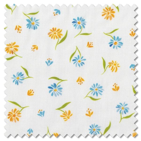 Sunshine & Blue Skies - ditsy daisy cloud (per 1/4 metre)