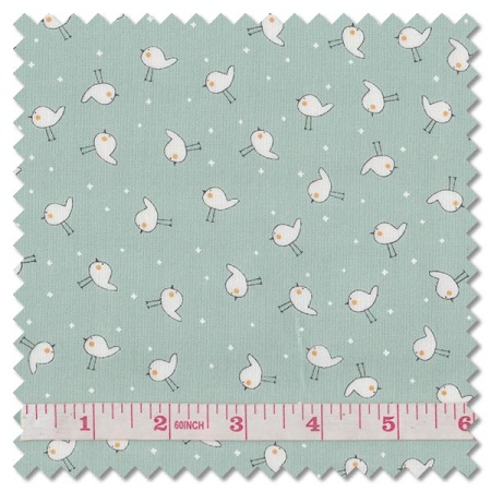 Shine - little birdie sky (per 1/4 metre)