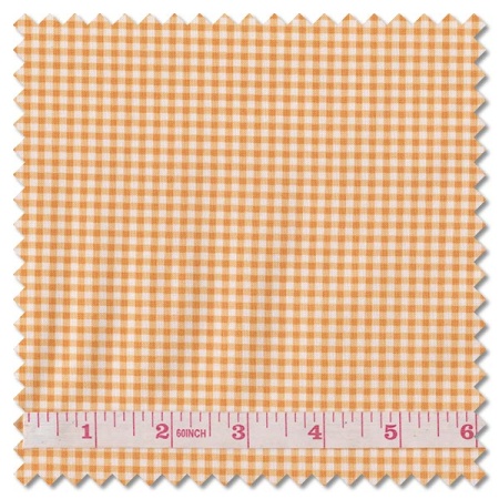 Shine - gingham orangesicle (per 1/4 metre)