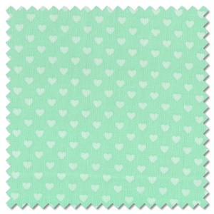 Hearts - tonal green (per 1/4 metre)
