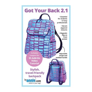 By Annie Got Your Back 2.1 bag pattern