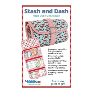 By Annie Stash and Dash Fold-over Organiser bag pattern
