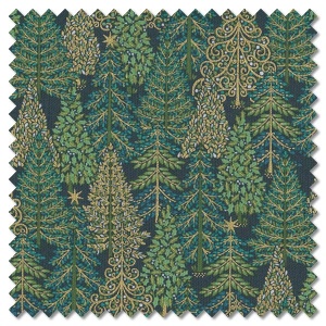 Enchanted Christmas - forest green (per 1/4 metre)