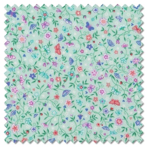 Fairy Dust - flower trail green (per 1/4 metre)