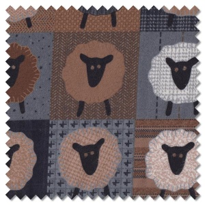 Farmhouse Flannels III - sheep multi (per 1/4 metre)