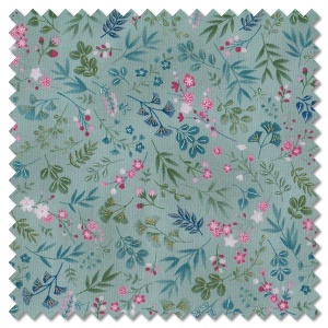 Kasumi - cherry blossom teal (per 1/4 metre)