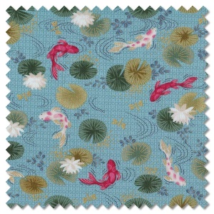 Kasumi - koi light blue (per 1/4 metre)