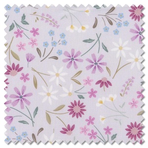 The Pressed Flowers - sleeping bloom pale mink (per 1/4 metre)