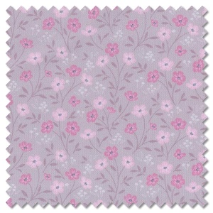 The Pressed Flowers - timeless blossom deep taupe (per 1/4 metre)